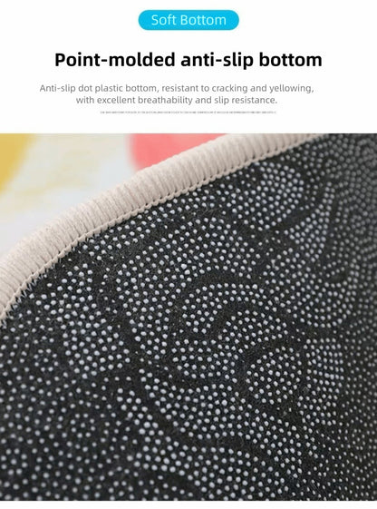 Trendy Crystal Velvet Halloween Door Mat Ghost Pumpkin Absorbent Floor Mat Wear-resistant Non-slip Ghost Rug for Halloween