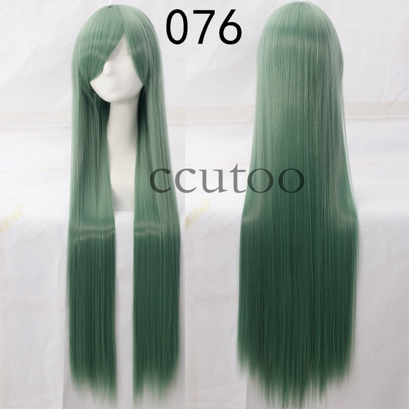 ccutoo 100cm Peruca de Cosplay Reta Sintética de Cabelo Longo de Alta Temperatura 82 Cores Disponíveis