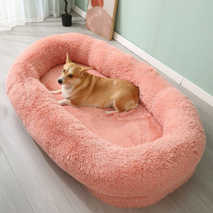 Cama de Inverno Quente para Animais de Estimação, Removível e Lavável, Sofá Grande para Cães, Almofada Preguiçosa para Animais, Cama para Cães, Ninho para Gatos