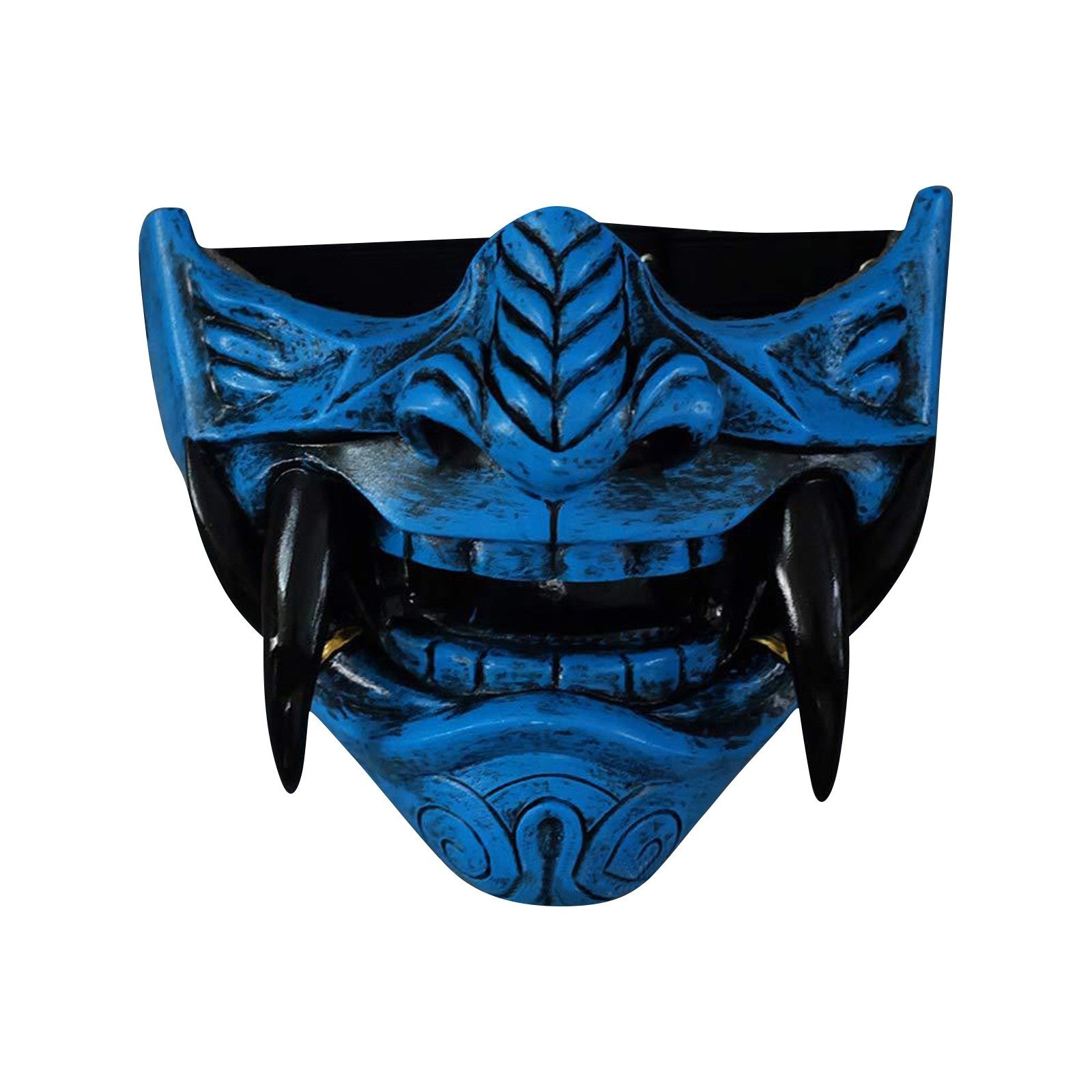 Japanese Samurai Oni Demon Mask Cosplay Horror Prajna Hannya Evil Killer Thicken Plastic Masks Halloween Party Costume Props