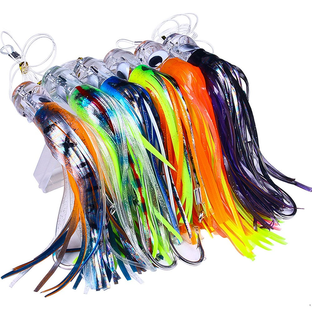 1 Isca de Corrico 65G/100G Pesca em Barco em Águas Profundas Isca de Atum Polvo Iscas de Água Salgada para Mahi Marlin Wahoo Acessórios de Pesca de Grande Porte