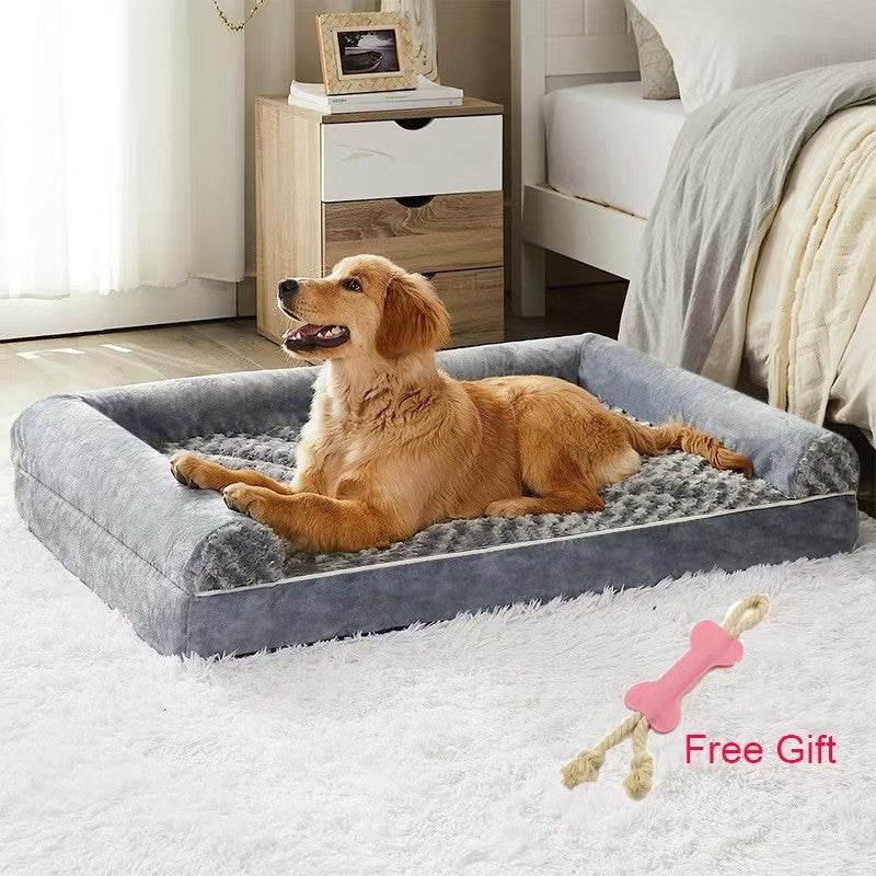 Cama para Cães Sofá Tapetes de Espuma Ortopédica Macia Canil para Gatos com Capa Removível Lavável Para Cães Pequenos, Médios e Extragrandes