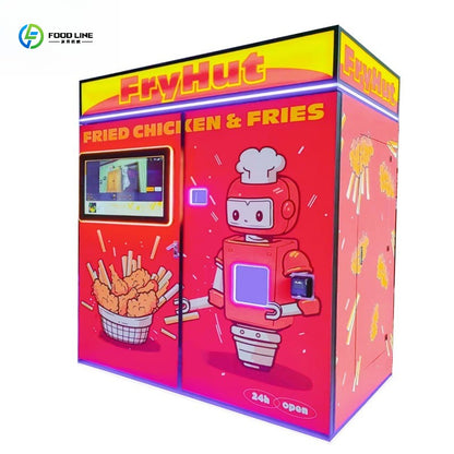 Máquina Totalmente Automática Inteligente de Batata Frita Máquina Comercial de Venda de Batata Frita Máquina de Venda Automática 24 Horas sem Atendente