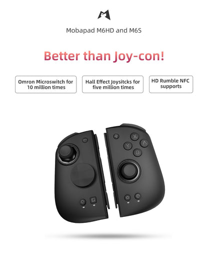 MOBAPAD M6 Gemini Bluetooth Wireless Gaming Controller with Sensing Joystick Gamepad for Nintendo Switch / Switch OLED