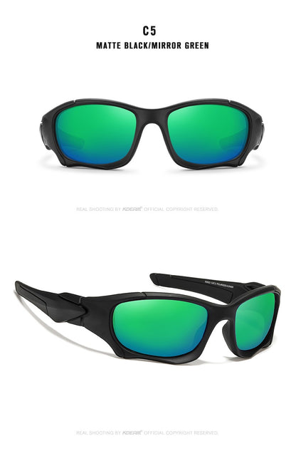 KDEAM Óculos de Sol Polarizados para Esportes ao Ar Livre Masculino Armação Curva Lente Resistente a Estresse Óculos de Sol Feminino KD0623