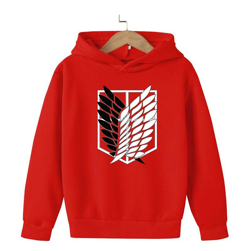 Autumn and winter attack giant sports Hoodies sweater attack Titan sweater Children's clothes street jacket Anime Sweatshirt