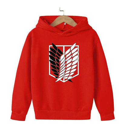 Autumn and winter attack giant sports Hoodies sweater attack Titan sweater Children's clothes street jacket Anime Sweatshirt