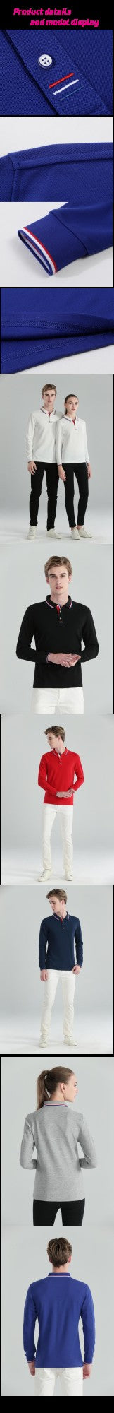 Men's and women's breathable cotton long sleeved polo shirts, T-shirts, printed logos, embroidered work clothes, customized