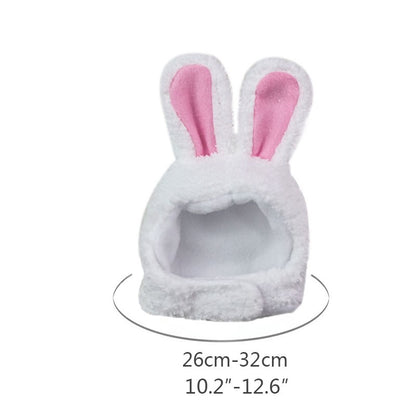 Urso Fofo Coelho Capuz Acessórios para Cães e Gatos de Estimação Cosplay Chapéu de Gato Inverno Lindo Ano Novo Gorro para Filhotes Veludo Macio Suprimentos para Animais de Estimação