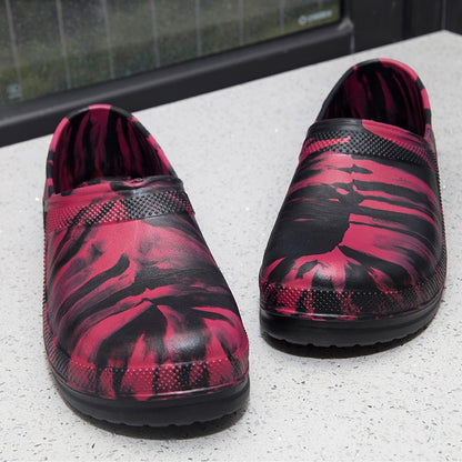 High Quality Chef Shoes Non-slip Waterproof Oil-Proof Kitchen Cook Flat Working Shoes Hotel Restaurant Clogs Men Slippers Flat