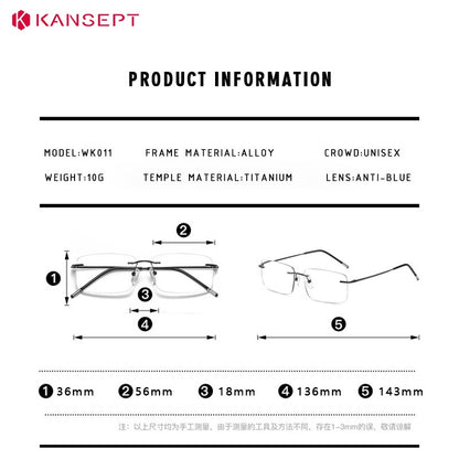 KANSEPT Mens Reading Glasses Woman Optical Lenses Man Women Lens Eyeglasses Women's Eyeglass Frame Men Sunglasses Eye-glasses -2