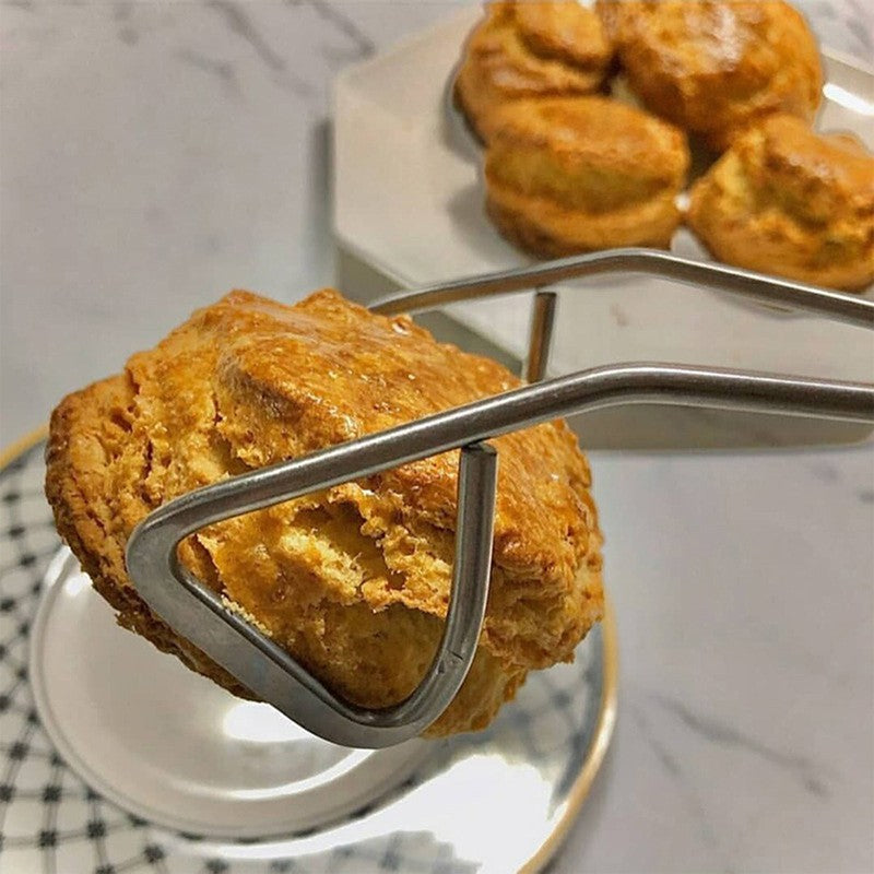 1Pc 304 Stainless Steel Scissor-Shaped Barbecue Clip Food Clip Hotel Steak Clip Barbecue Food Clip Kitchen Bread Clip