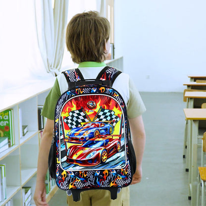 Mochila de Rodinhas 3 Peças para Meninas Meninos, Lancheira Infantil com Rodinhas, Mochilas com Rodas para o Ensino Fundamental