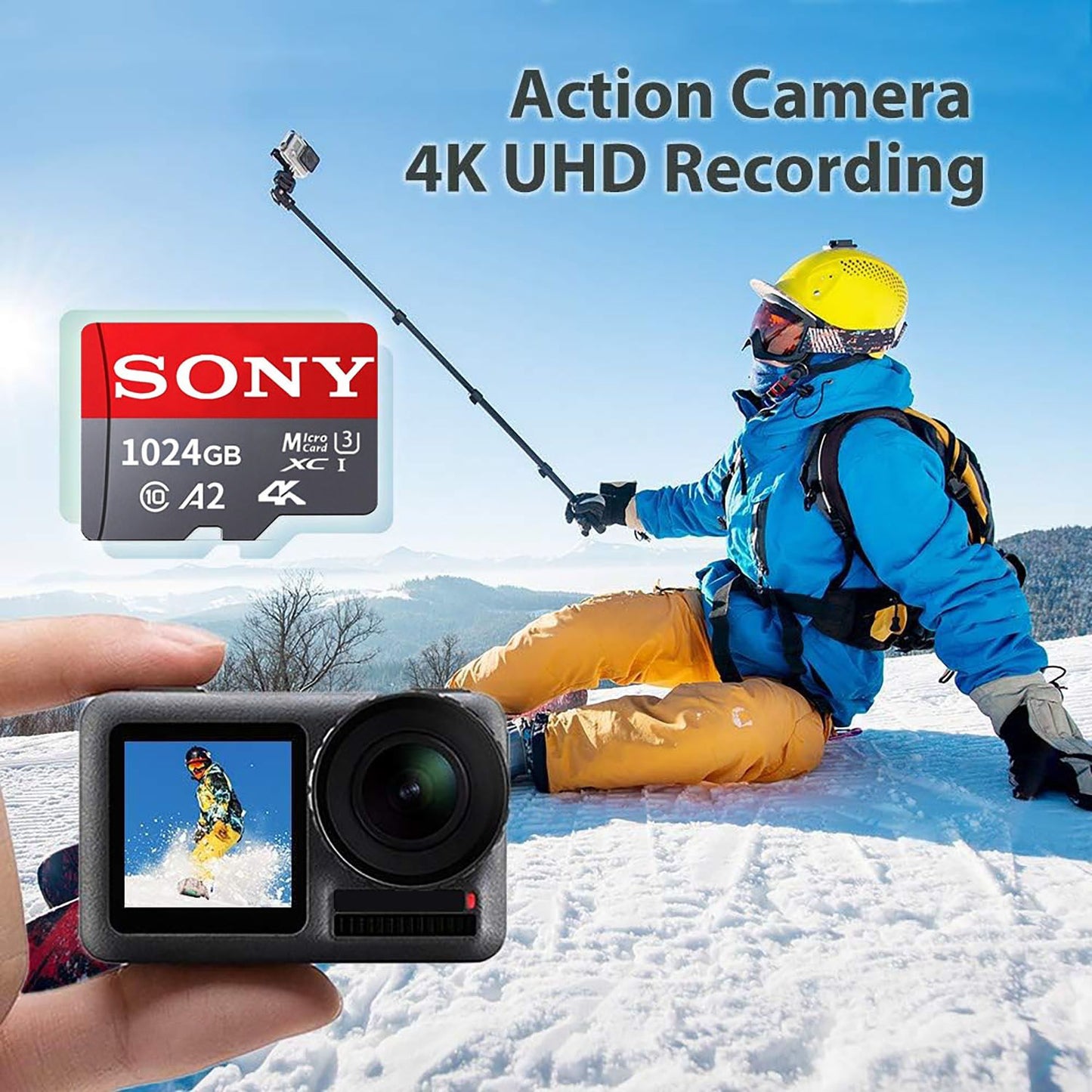 Cartão de Memória SONY SD Extreme Micro TF SD Card 1TB 512GB 128GB 256GB U3 V30 4K Full Memory Flash Cards para Telefone Computador Câmera