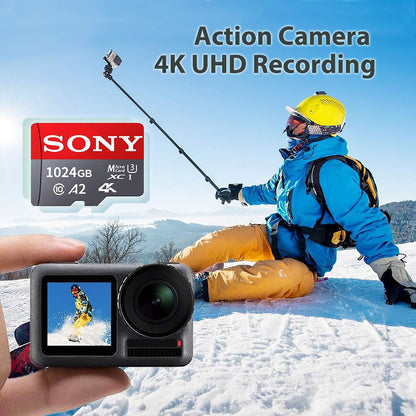 Cartão de Memória SONY SD Extreme Micro TF SD Card 1TB 512GB 128GB 256GB U3 V30 4K Full Memory Flash Cards para Telefone Computador Câmera