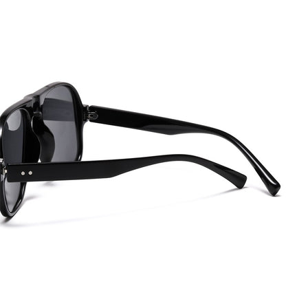 GD Aviator sunglasses with metal hinge Colorful modern street sunglasses Fashion trend eyeglasses frame