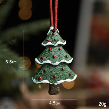 New Christmas Resin Pendant Horse Xmas Tree Decoration Christmas Socks Gift House DIY Kids Toys Gifts Xmas Ornaments