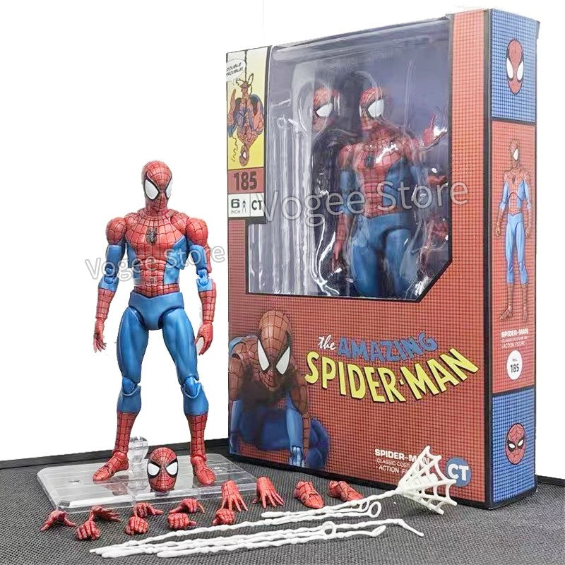 In Stock Ct Toys Spiderman Mafex 186 Scarlet Spider The Amazing Spider-Man Comic Ver Anime Action Figure Customized Gift Toys