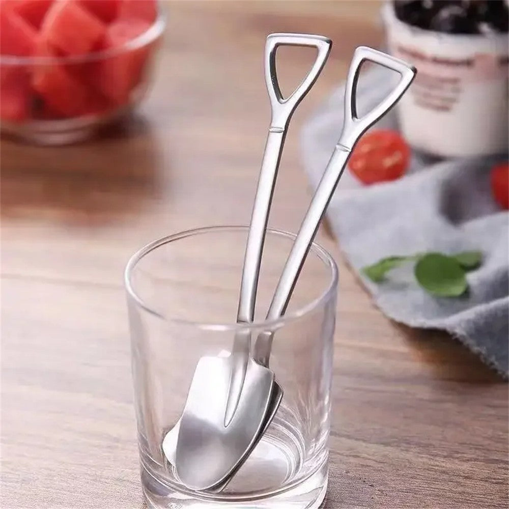 1PC Coffee Spoon Shovel Spoons Tea Spoons Creative Spoon For Ice Cream Stainless Steel Watermelon Scoop Tableware Cutlery Set