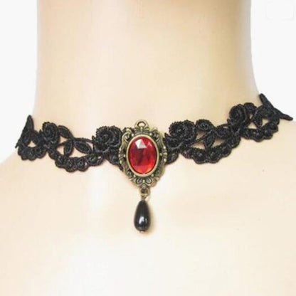 Colar Gargantilha Renda Preta Sexy Estilo Punk Personalizado Gola Renda Gótico Acessórios de Joias Presente