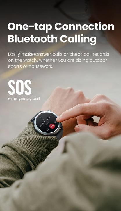 Smartwatch HAYLOU Solar Neo Tela HD de 1.53'' Monitoramento de Saúde 24H Chamada Bluetooth Smartwatch Masculino Feminino Relógios Esportivos Inteligentes