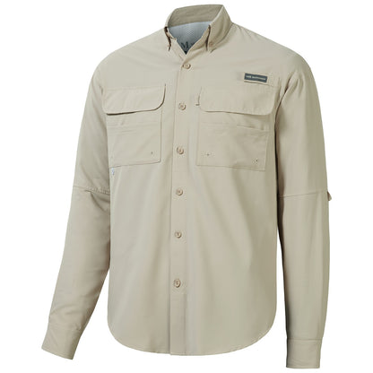 Camisa de botão Bassdash para homens, camisa de verão para usar em festas ou para pesca e sobrevivência na natureza, à prova de sol SD1