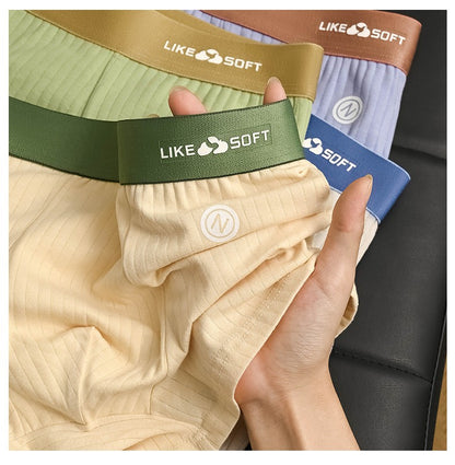 5PCS Men Striped Boxer Underwear Sexy Underpants Male Homme U Convex Shorts Lingerie Boxershorts Men Boxers Panties XL-3XL