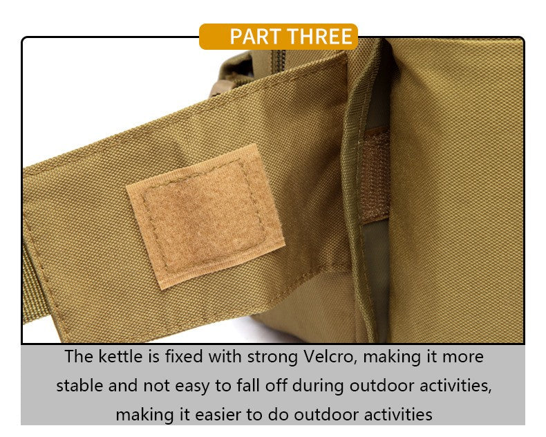 Outdoor Waist Bag Men Tactical Water Bottle Waterproof Bags Camouflage Hunting Hiking Climbing Bag Nylon Mobile Phone Belt Pack
