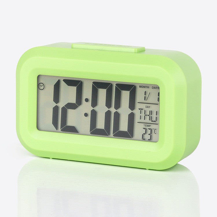 Alarm Clock Digital Clock LED Electronic With Backlight Snooze Calendar For Home Office Desktop Table Screen Display Watch