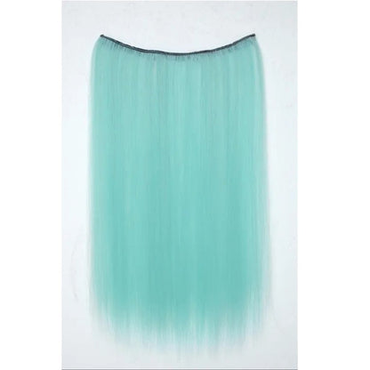 Extensões de cabelo coloridas de uma peça, sem rastros, de orelha a orelha