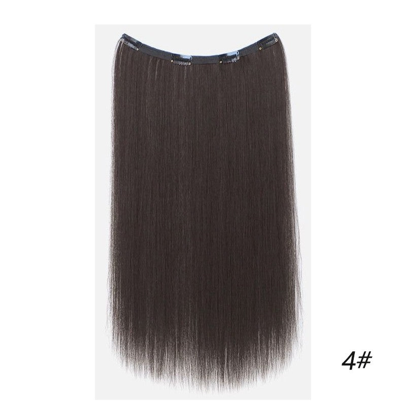 Extensões de cabelo coloridas de uma peça, sem rastros, de orelha a orelha