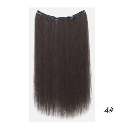 Extensões de cabelo coloridas de uma peça, sem rastros, de orelha a orelha