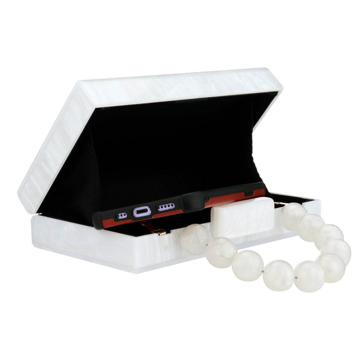 Acrylic Handbag Casual Trend Small Square Bags Women Clutches Wedding Party Dating Lady Trendy Evening Bags Chain Shoulder Bag