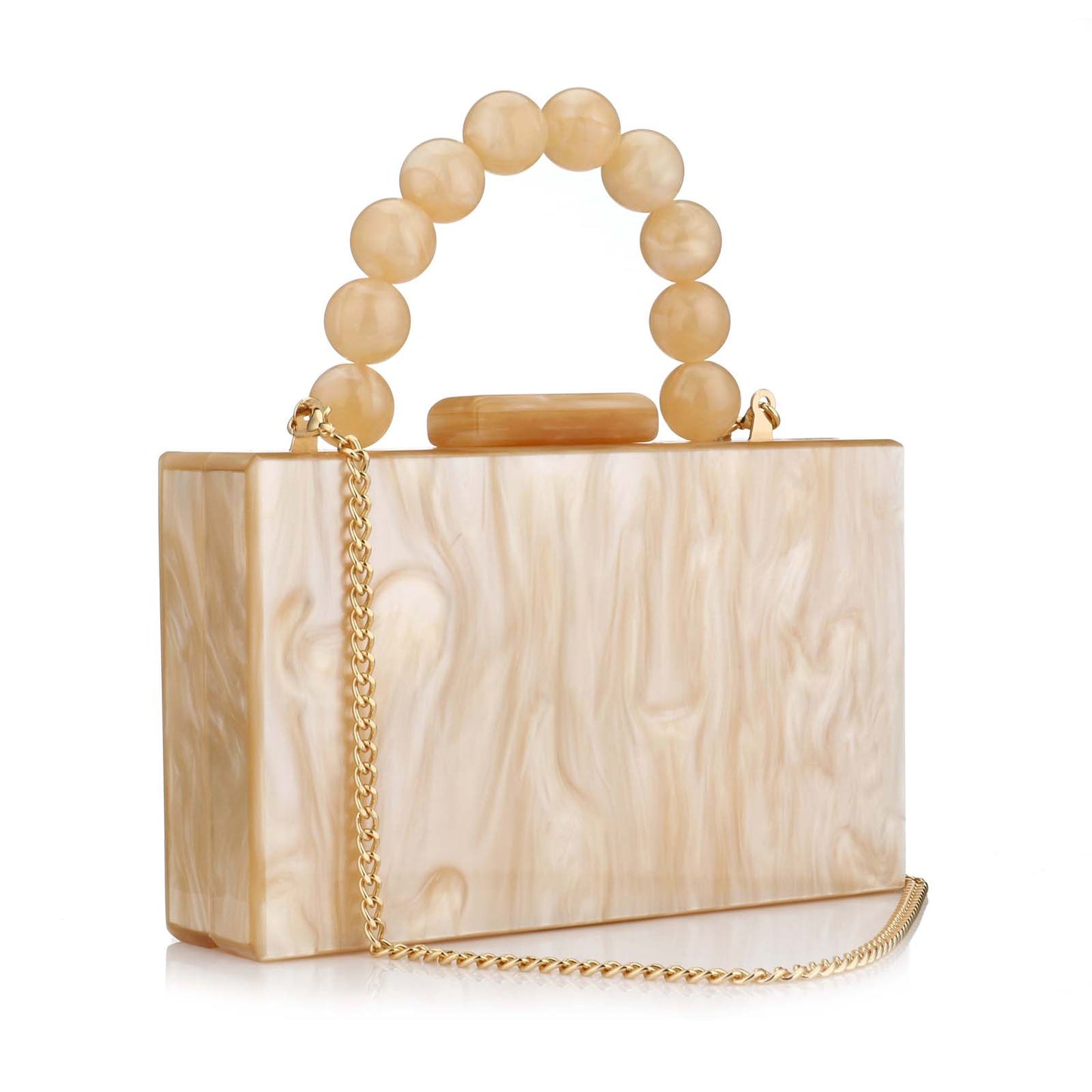 Acrylic Handbag Casual Trend Small Square Bags Women Clutches Wedding Party Dating Lady Trendy Evening Bags Chain Shoulder Bag