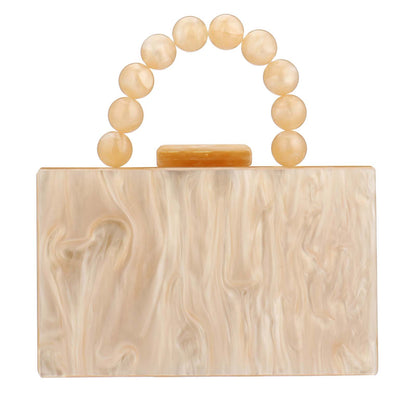 Acrylic Handbag Casual Trend Small Square Bags Women Clutches Wedding Party Dating Lady Trendy Evening Bags Chain Shoulder Bag