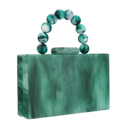 Acrylic Handbag Casual Trend Small Square Bags Women Clutches Wedding Party Dating Lady Trendy Evening Bags Chain Shoulder Bag