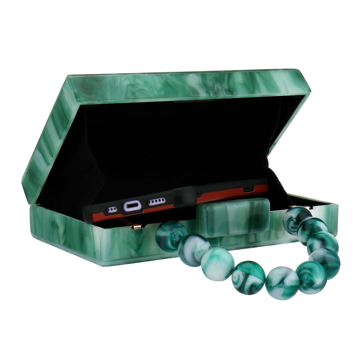 Acrylic Handbag Casual Trend Small Square Bags Women Clutches Wedding Party Dating Lady Trendy Evening Bags Chain Shoulder Bag