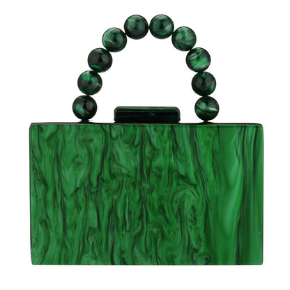 Acrylic Handbag Casual Trend Small Square Bags Women Clutches Wedding Party Dating Lady Trendy Evening Bags Chain Shoulder Bag