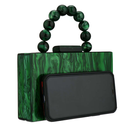 Acrylic Handbag Casual Trend Small Square Bags Women Clutches Wedding Party Dating Lady Trendy Evening Bags Chain Shoulder Bag