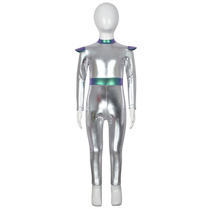 Cyber Alien Laser Reflective Alien Cosplay Dress, Adult and Children's Party Outfit, Including Tentacle Headpiece