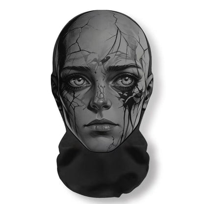 Realistic 3D Horror Skull Zombie Full Face Mask Breathable Mesh Headgear Cosplay Prop for Halloween Party Prank Carnival Costume