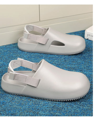 2025 New Casual EVA Sandal Men'S Non-Slip Flip-Flop Mule Design Comfortable Breathable Slip-On Lazy Shoes Adults Home Slippers