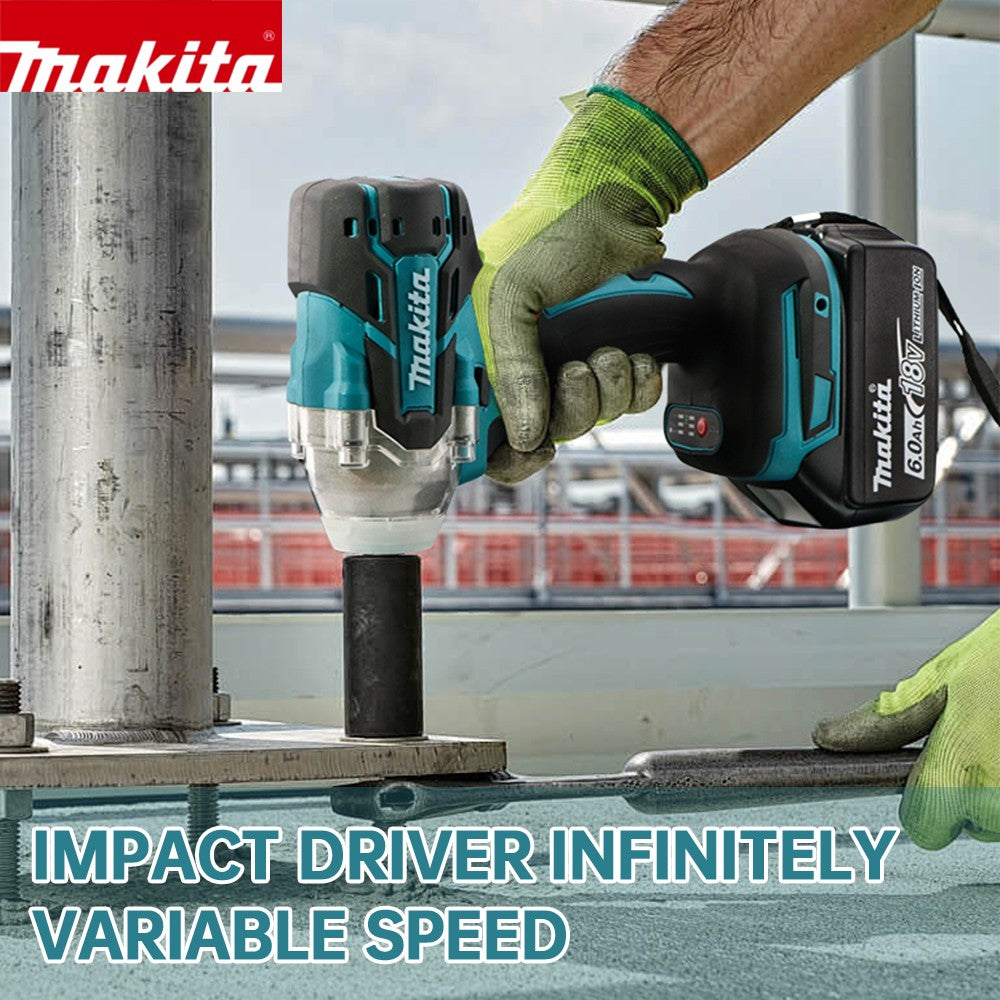 Makita DTW285 Chave de Impacto Elétrica Sem Escova Sem Fio 320N.M Torque Chave 1/2' Ferramentas Elétricas Compatíveis sem Bateria 18V