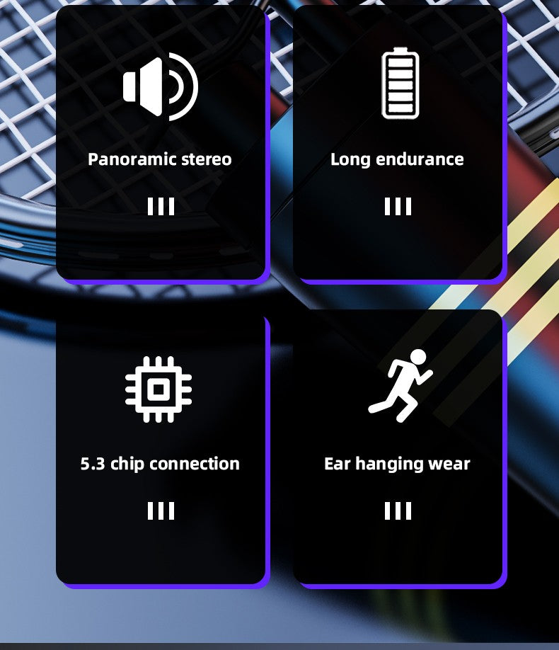 Fones de ouvido sem fio Lenovo LP75 TWS Bluetooth 5.3 com redução de ruído, gancho esportivo, estéreo HiFi, à prova d'água para jogos