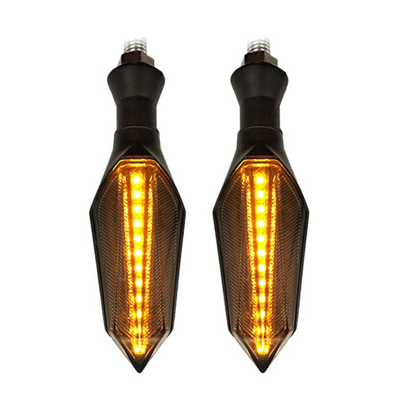 Luz de seta LED para motocicleta 8 mm, pisca-pisca sequencial com fluxo de luz