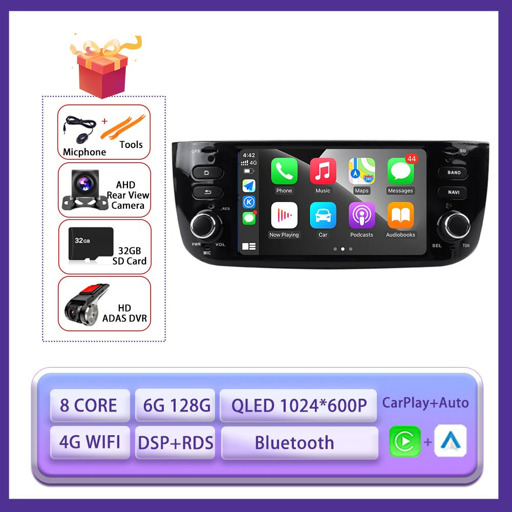 6.2 " Android 15 Auto Carplay Radio For Fiat Linea Punto EVO 2012-2015 Stereo Car Radio Multimedia Player GPS Navi Screen Tools