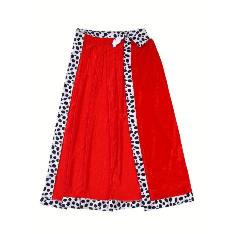 Boys King Cloak, Prince Cape and Crown Set for Boys, Medieval Festival Halloween Outfit Best Gifts for Children's House Party