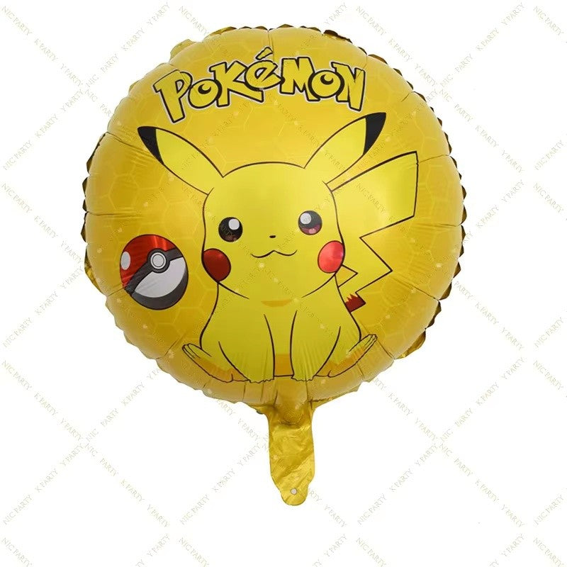 Pokemen Pikachu Foil Balloon Birthday Party Decoration supplies for Kids Birthday Party Home Decor Supplie Baby Shower Balloon G