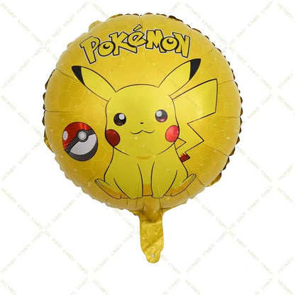 Pokemen Pikachu Foil Balloon Birthday Party Decoration supplies for Kids Birthday Party Home Decor Supplie Baby Shower Balloon G