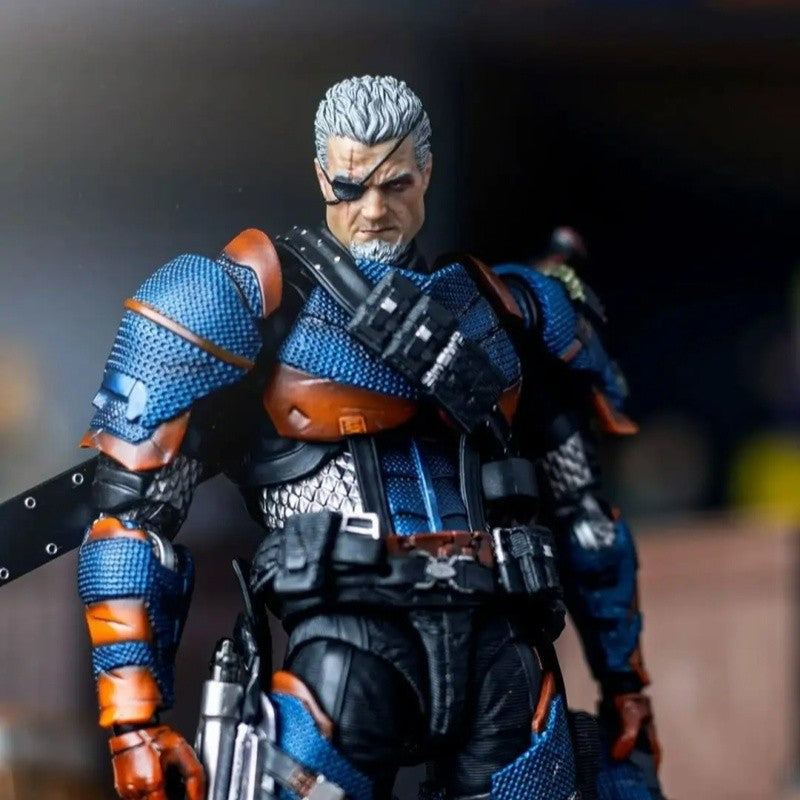In Stock 1/12 Upfinegures Lpzz Deathstroke Arkham Knight Game Peripherals DC002 Anime Action Figure Model Toy Collectibles Gift